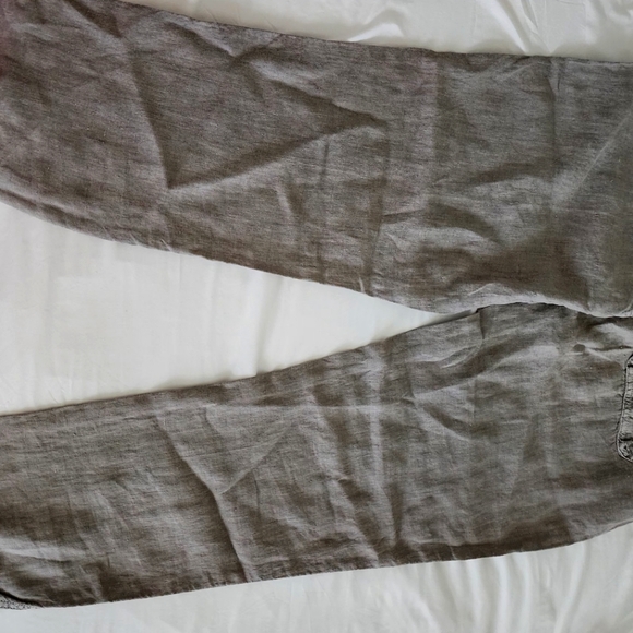 NEW WOMANS LINEN CARGO PANTS, SZ SMALL - Picture 4 of 7